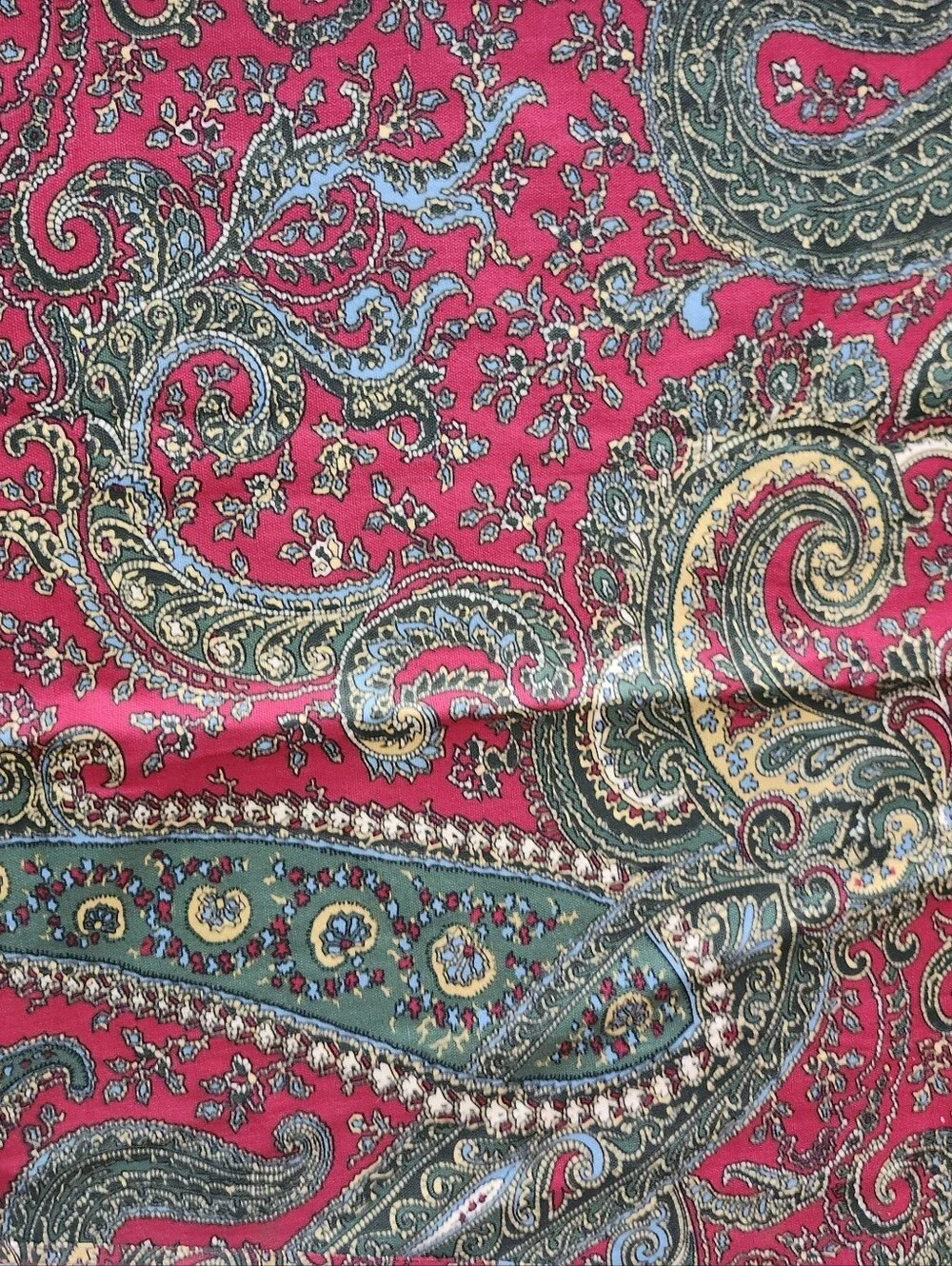 Lauren Ralph Lauren Bridgette Paisley Linen Tablecloth & 8 Matching Linens Set
